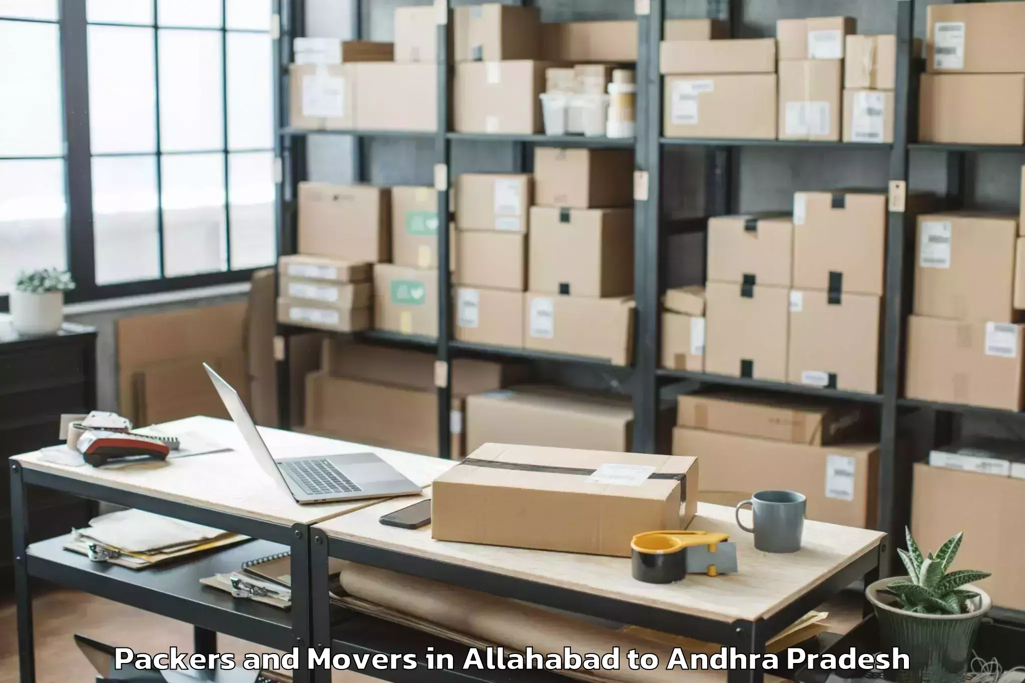 Reliable Allahabad to Vadlamudi Packers And Movers